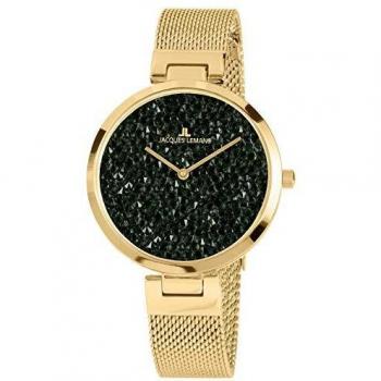 Jacques Lemans Classic Damenuhr Gold 36 mm Analoguhr