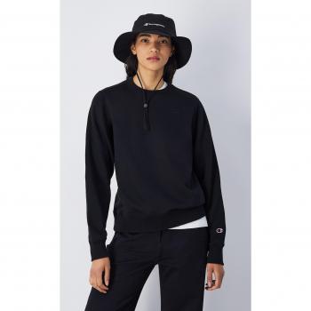 Champion Kapuzensweatshirt Crewneck (NBK) – Damen, Schwarz, Größe M