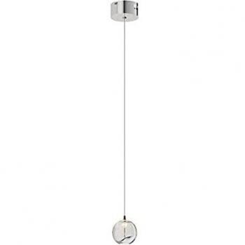 Lucande 1-Bulb Chrome Hanging Light