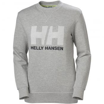 Helly Hansen W HH Logo Crew, Sweat-Shirt À Capuche Sport Femme, (Gris 820)