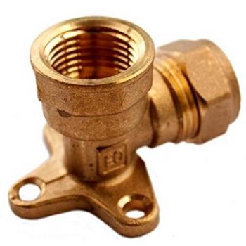Compression Wall Plate 15mm x 1/2 Elbow