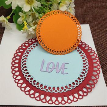 4pc Round Lace Cutting Template Set