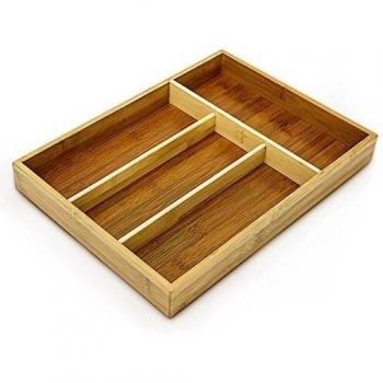 Tamaño Perfecto: Bandeja Relaxdays, 4 Secciones, 25x34x4 cm