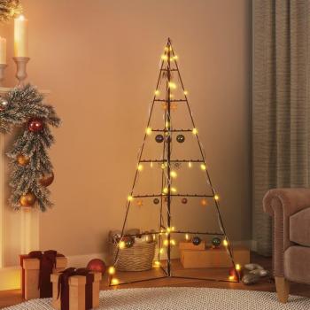 Décor Lumière Noire 140 cm – arbre en métal vidaXL