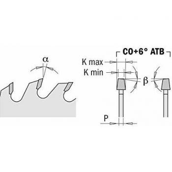 CMT 288.720.24K Lame de scie conique en chrome hw 120x3,1-4.3/2.2x22 z24