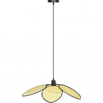 Lámpara Colgante de Ratán Sintético HOMCOM E27 Ø68x115 cm Natural