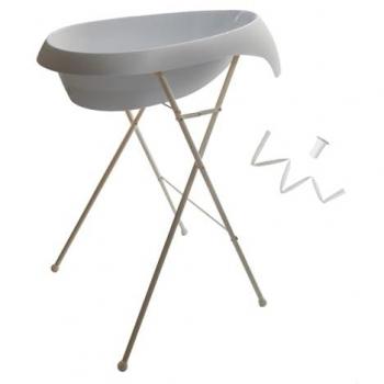 Baignoire Bébé TEGGI Thermo Gris – Pied Intégrable + Tuyau
