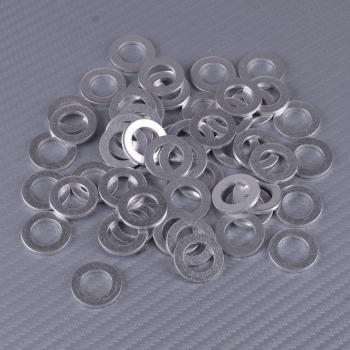Auto‑Öl‑Zerquetschschienen mit Stecker, 50‑Pack – Dichtungen 12 mm – 20 mm OD – Silber