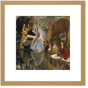 Artery8 Edgar Degas Mlle Fiocre – 8x8 Light Oak Wall Art