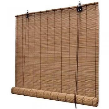 Bamboo Roller Blind 150x160 cm Brown