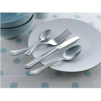 Beaded Elegance: Amefa 16‑Pack Silver Cutlery for 4 Guests