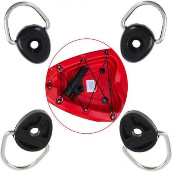 Canoë 4 pièces avec anneau D – matériel de pêche, kit élastique, accessoires kayak