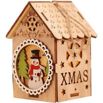 Décoration de Noël en bois avec éclairage LED