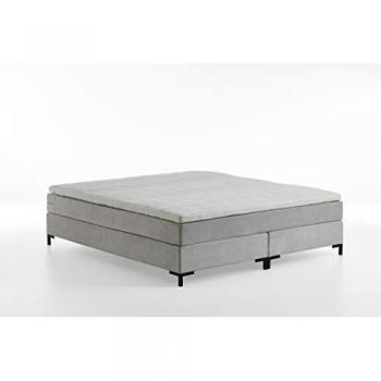 ATLANTIC home collection Romy Boxspringbett, Taschen-Federkern, hellgrau
