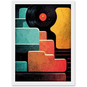 Retro Beat Board: Framed Turntable Design, A4 Size