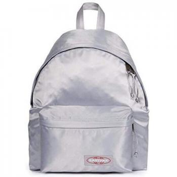 EASTPAK Mixte PADDED REMBOURRÉ, Satin Argent, Taille unique