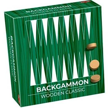 Premium Wood Backgammon Classic by Tactic