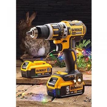 DeWalt 18V Li-Ion Combi Drill with 5.0Ah and 4.0Ah Packs