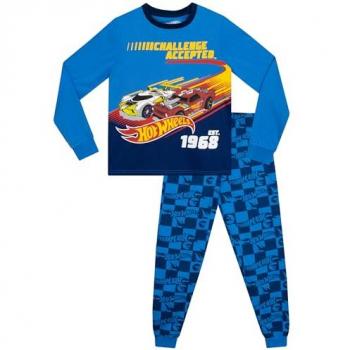 Blaue Hot Wheels Charakter Schlafanzug 100% Baumwolle