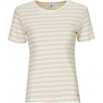 Tee-shirt l'Iconique manches courtes en côte rayée femme Blanc Avalanche/ Multico S