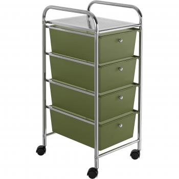 Almacén Compacto Rainbow 4 Secciones Verdes 33×39×80 cm