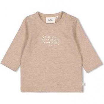 Camisa Feetje Taupe Melange Manga Larga The Is In You