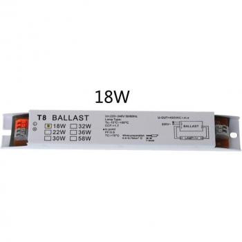 Electronic Ballast T8 220-240V AC for 2x58W Fluorescent Lighting