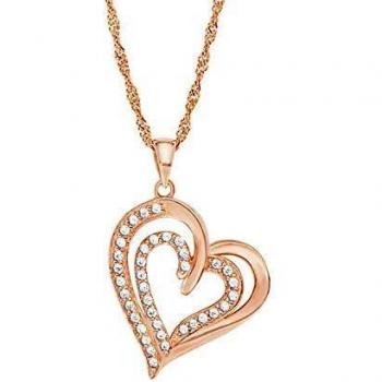 Collar de plata 925 con circonitas rosadas