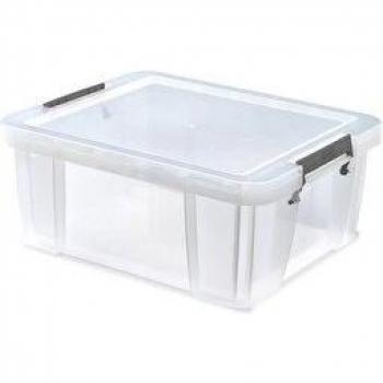 24-Litre Storage Bin with Silver Clamp