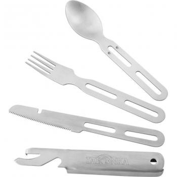Tatonka Edelstahl Campingbesteck Cutlery Set II