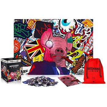 Watch Dogs Legion: Puzzles 1000 Pièces Masque de Cochon