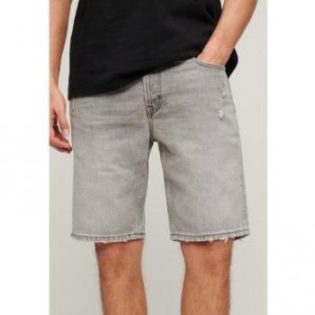 Pantalones cortos denim gris Superdry para hombre