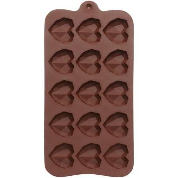 15-Cavity Love Diamond Candy and Pudding Mold