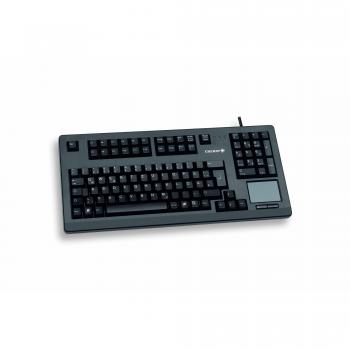 Cherry LTMEU‑2 TouchBoard Tastatur 105 Tasten, PS/2 Dual, Touchpad integriert – Schwarzes Modell