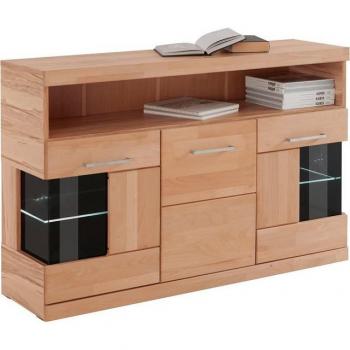 HOME AFFAIRE Sideboard, 125 cm, Massivholzfront