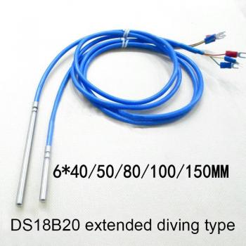 DS18B20 Digital Signal Temperature Sensor with Waterproof Probe 6*100mm