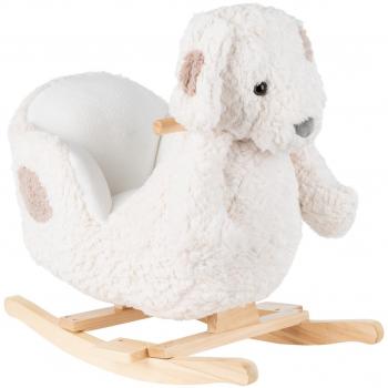 Kikkaboo Schaukeltier Puppy mit Fußstützen und Holzgriffen