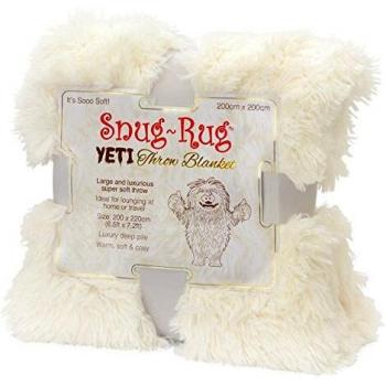 Snug Rug Yeti Throw Blanket 200 x 220, Polyester-Cotton, King