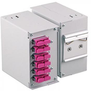 Pannello frontale 12 connessioni sc sx/lc dx per box ottico