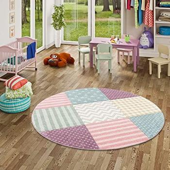 Maui‑Star Teppich für Kinder – 200 cm rund, 13 mm Höhe