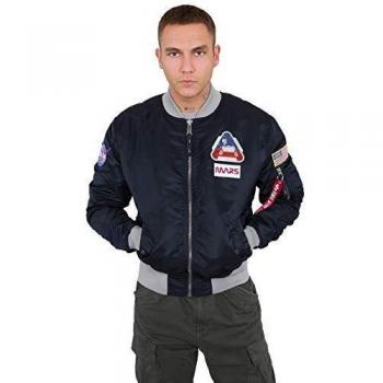 Alpha Industries Bomberjacke MA-1 LW Mission To Mars, Herren, blau