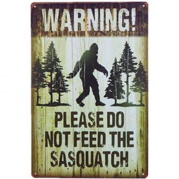 Sasquatch Caution Plate