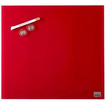 Nobo Europlus Mémosurfaces de Bureau Rouge 450mm Carré