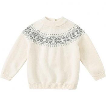 Pull bébé unisexe, tricoté, imprimé Noël, DB18578
