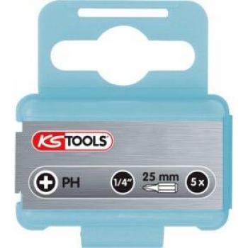 Kstools Punte a croce 1/4 PH1 acciaio inox 5 pezzi