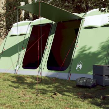 VidaXL 10-Person Waterproof Family Tunnel Tent Green