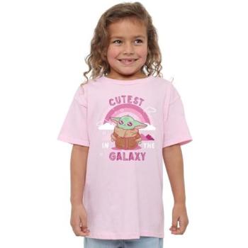 Kids’ Pink Star‑Wars Galaxy Cutie T-Shirt – Size 5–6