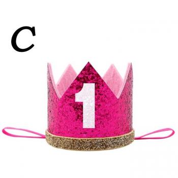 Baby Girl Birthday Crown Headband