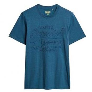 Blusa deportiva Superdry 2024 – Manga corta azul