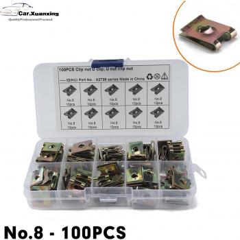 Kit Attache vitesse 50-200 pièces – Clips intérieurs U/B, clips d'écrou, clips auto captifs + vis M5 (6/8/10/12/14)